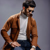 Brown Belted Safari Jacket