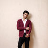 Maroon Basic Cardigan