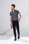 Charcoal Half Sleeves Jersey Shirt