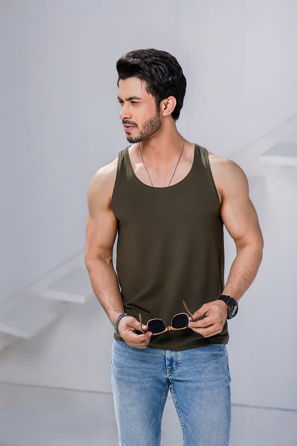 Khaki Organic Vest