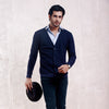 Navy Blue Basic Cardigan