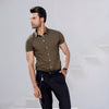 Khaki Green Half Sleeves Jersey Shirt