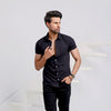 Black Half Sleeves Jersey Shirt