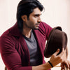 Maroon Blazer Style Cardigan