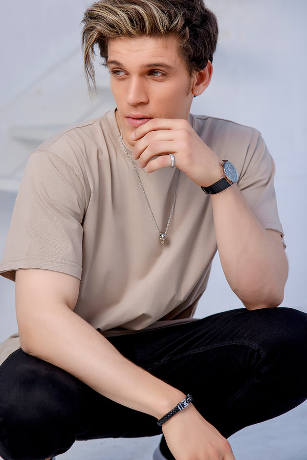 Stone Over Sized Crew Neck