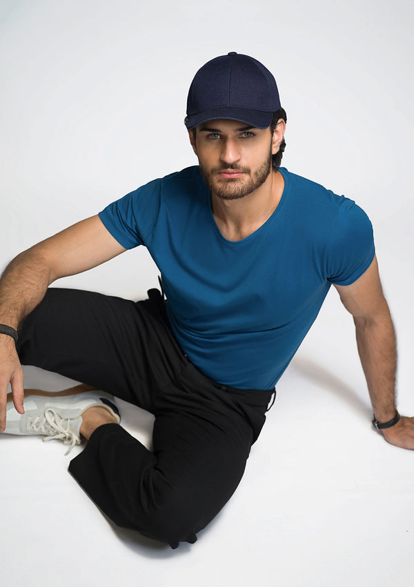 Mid Blue Crew Neck