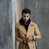 Beige Twill Trench Coat