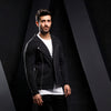 Black Fleece Biker Jacket