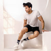Black Sweat Shorts With Cargo Pockets