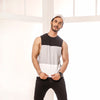 Black/Heather Grey Block Dropped Armhole