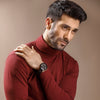 Maroon Full Sleeves Turtle Neck