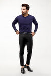 Navy Blue Full Sleeves Henley
