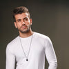 White Full Sleeves Crew Neck