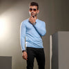 Light Blue Full Sleeves Crew Neck