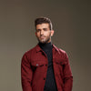 Maroon Trucker Jacket