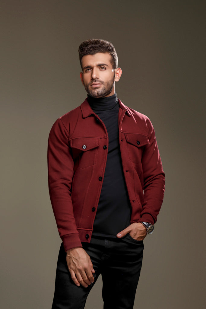 Mehroon jacket hotsell