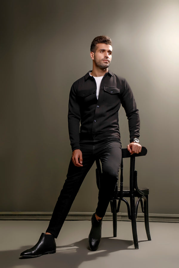 Black Trucker Jacket