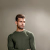 Green Full Sleeves Crew Neck