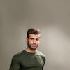 Green Full Sleeves Crew Neck