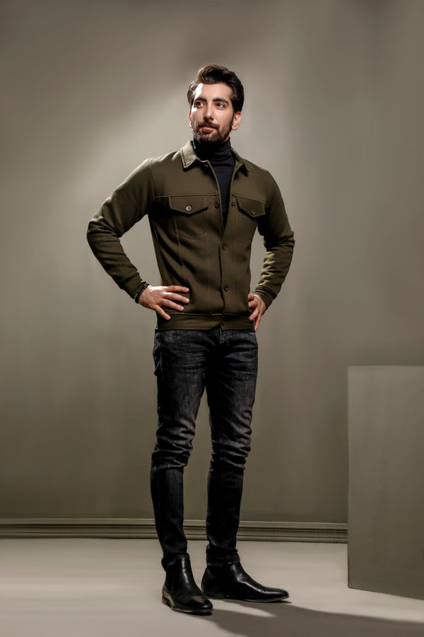 Green Trucker Jacket