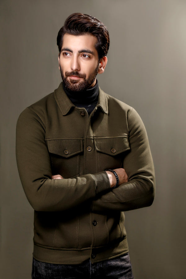 Green Trucker Jacket