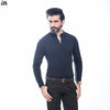 Navy Blue Full Sleeves Pique Shirt