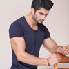 Navy Blue Scoop Neck