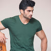Dark Green Scoop Neck