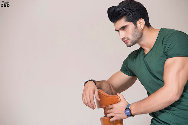 Dark Green Scoop Neck