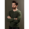 Green Full Sleeves Henley