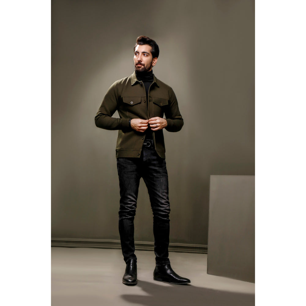 Green Trucker Jacket