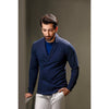 Navy Blue Double Breasted Cardigan