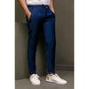 Navy Single Pleated Drawstring trouser