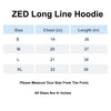 Black Long Line Hoodie