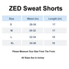 Heather Grey Sweat Shorts With Tape