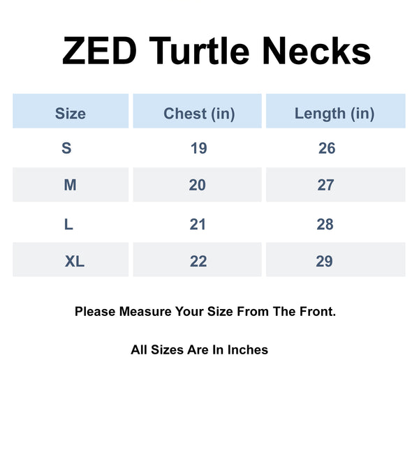 Tan Full Sleeves Turtle Neck