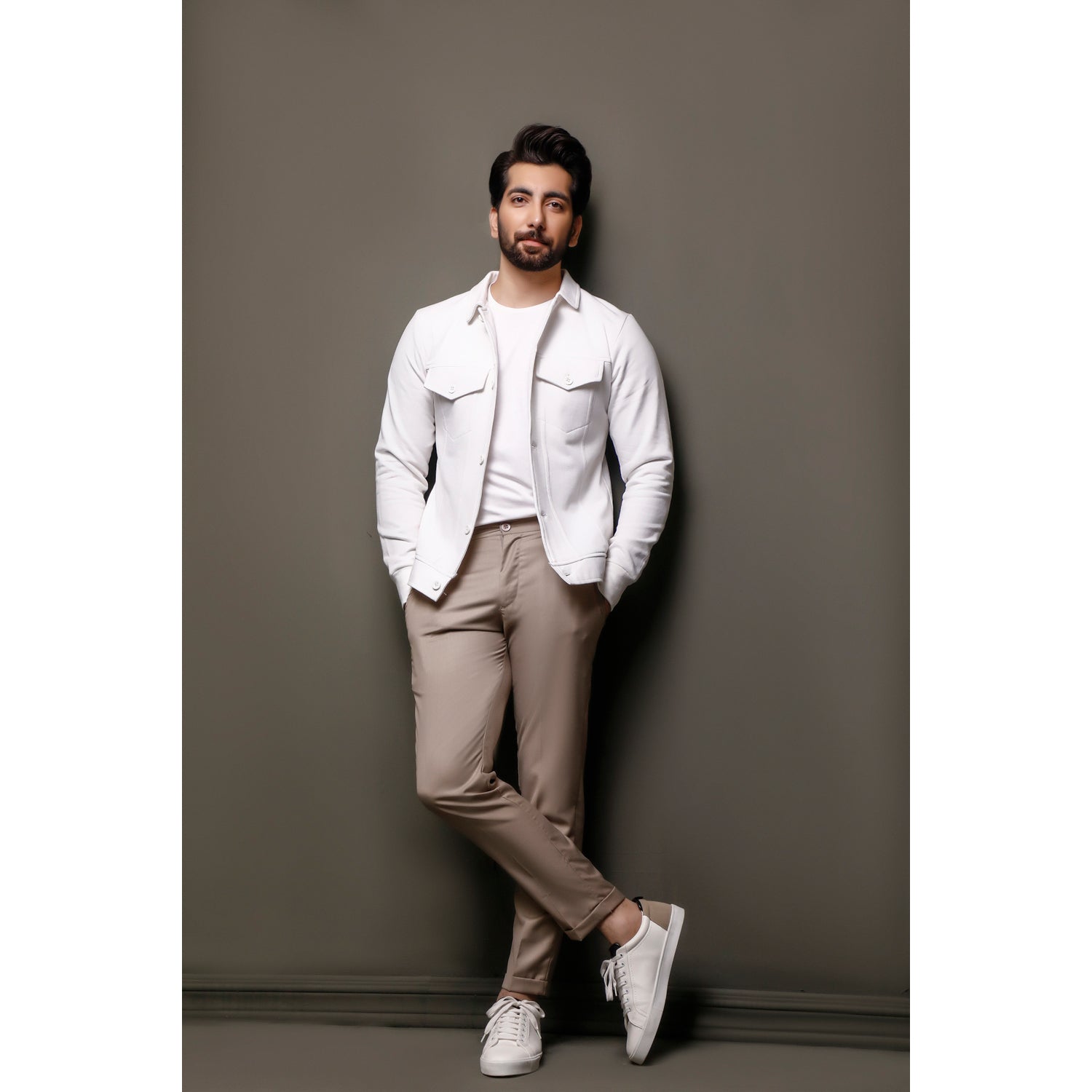 White Trucker Jacket