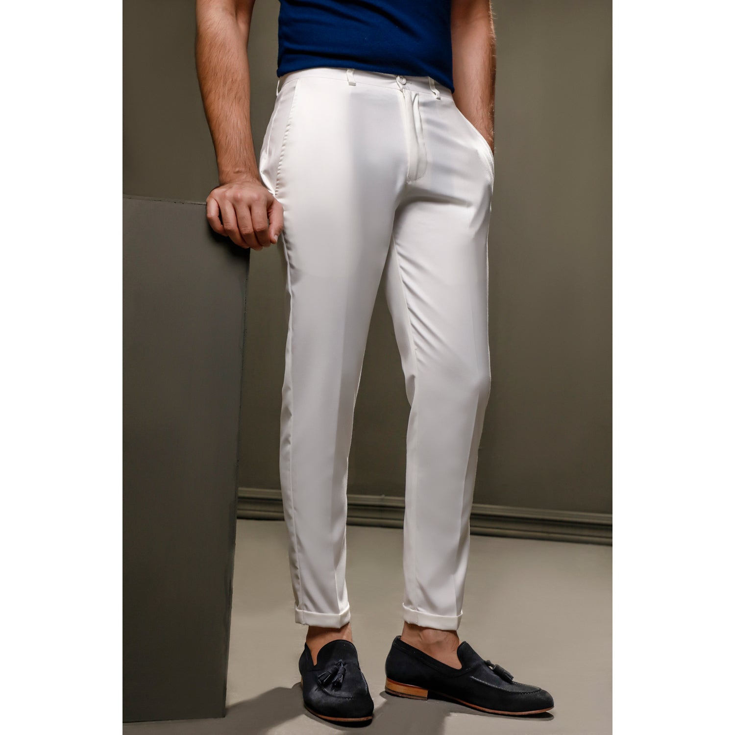 White Tailored Pants