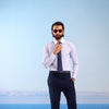 Dark Navy Riviera Flared Trousers