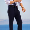 Dark Navy Riviera Flared Trousers