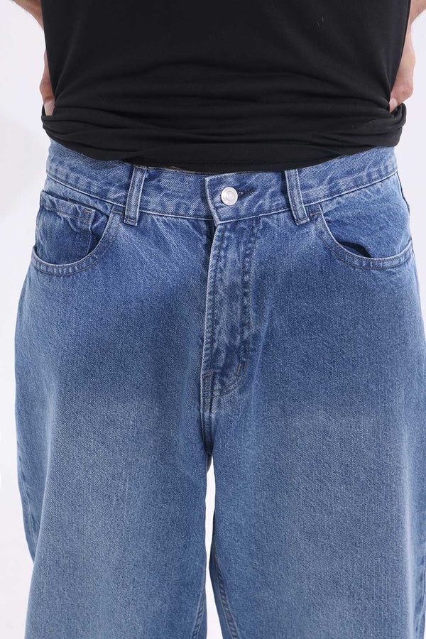 Dark Blue Baggy Fit Jeans