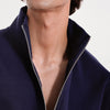 Navy Relaxed Fit Zip-Top Sweatshirt