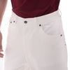 White Soft Cotton Bootcut Trousers