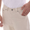 Ecru Soft Cotton Bootcut Trousers