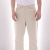 Ecru Soft Cotton Bootcut Trousers