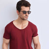 Maroon Scoop Neck