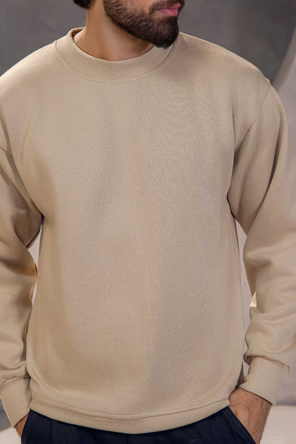 Stone Boxy Fit Sweatshirt