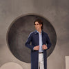 Navy Blue Technical Trench Coat