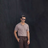 Taupe Fine Knit Polo