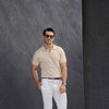 Beige Fine Knit Polo